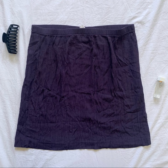 Stretchy Purple Vintage Mini Skirt - Picture 1 of 2